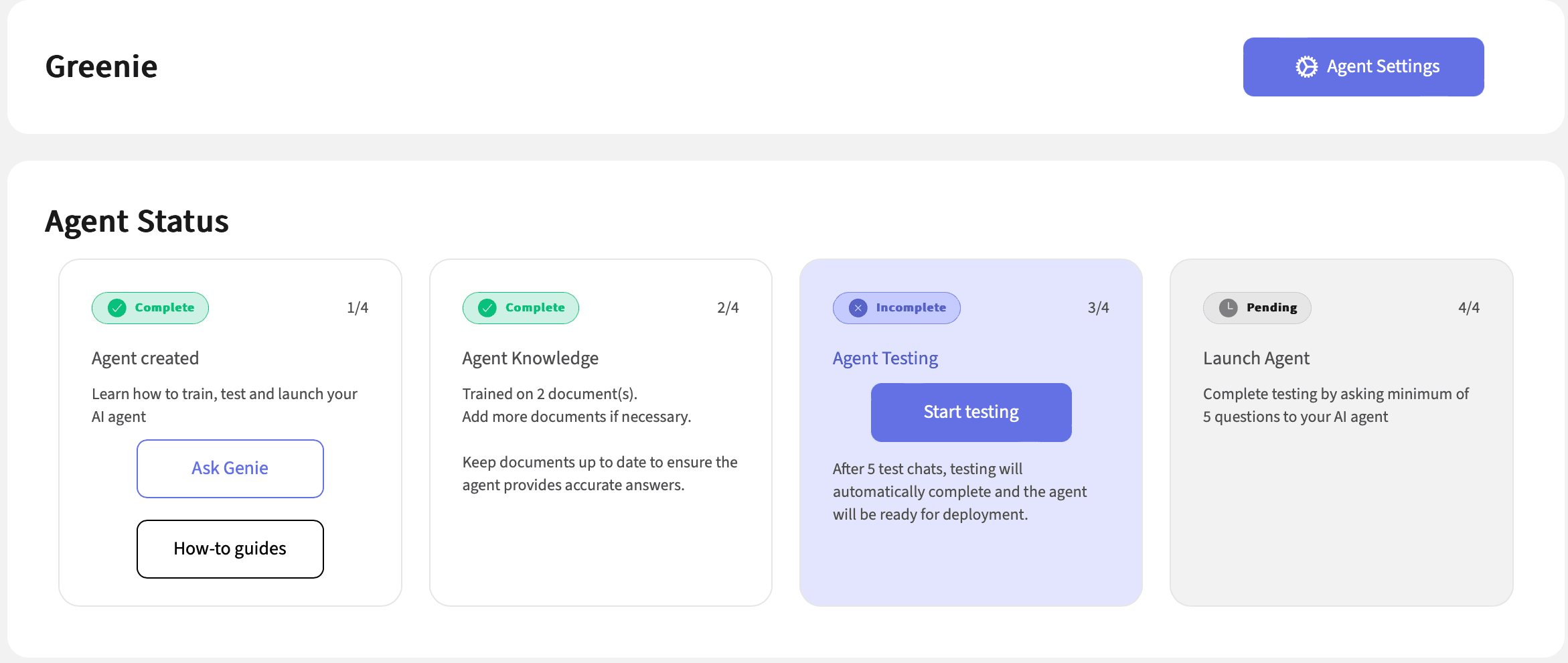 Train your AI Agent